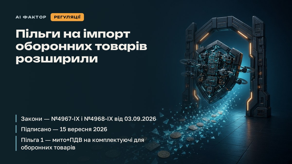 Пільги на імпорт оборонних товарів розширили