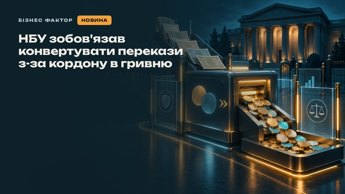 НБУ зобов'язав конвертувати перекази з-за кордону в гривню