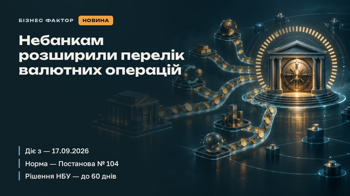 Небанкам розширили перелік валютних операцій
